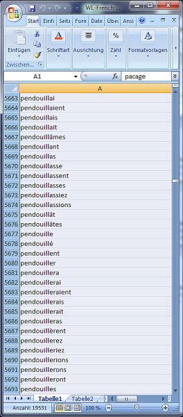 Click to view Wordlist French 1.8 screenshot